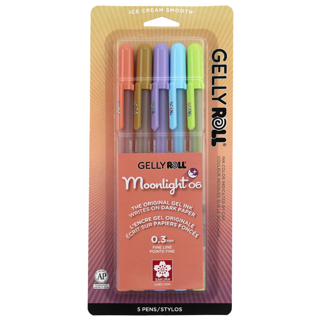 6 Packs: 5 ct. (30 total) Gelly Roll® Moonlight® 06 Fine Point Daylight Gel Pens